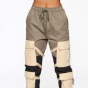 Fashion Nova Block It Out Cargo Joggers